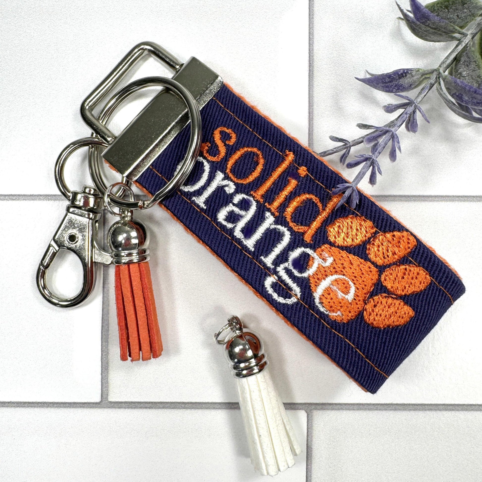 Clemson Keychain, Approved Crafter License Holder, Clemson Student, Clemson Tigers, Clemson Gifts, Clemson Graduate, Clemson Solid Orange