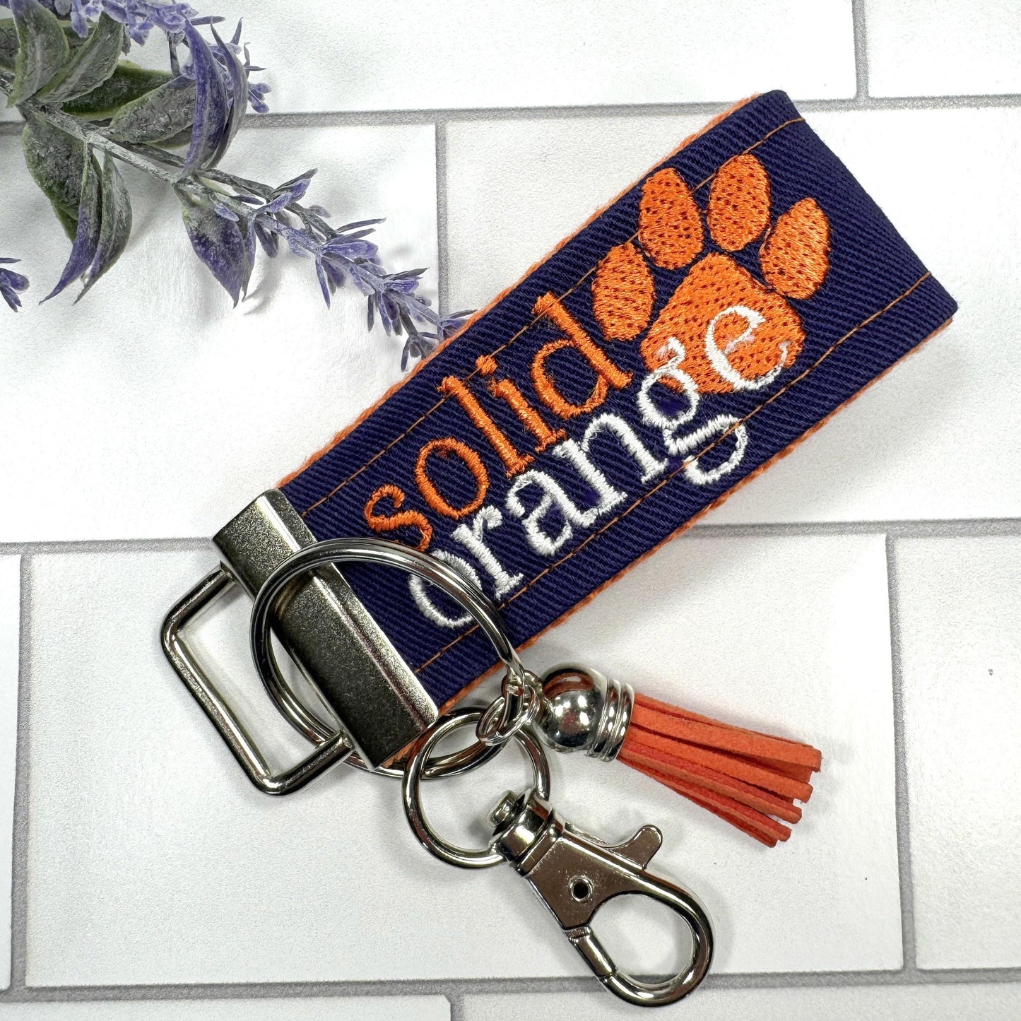 Clemson Keychain, Approved Crafter License Holder, Clemson Student, Clemson Tigers, Clemson Gifts, Clemson Graduate, Clemson Solid Orange