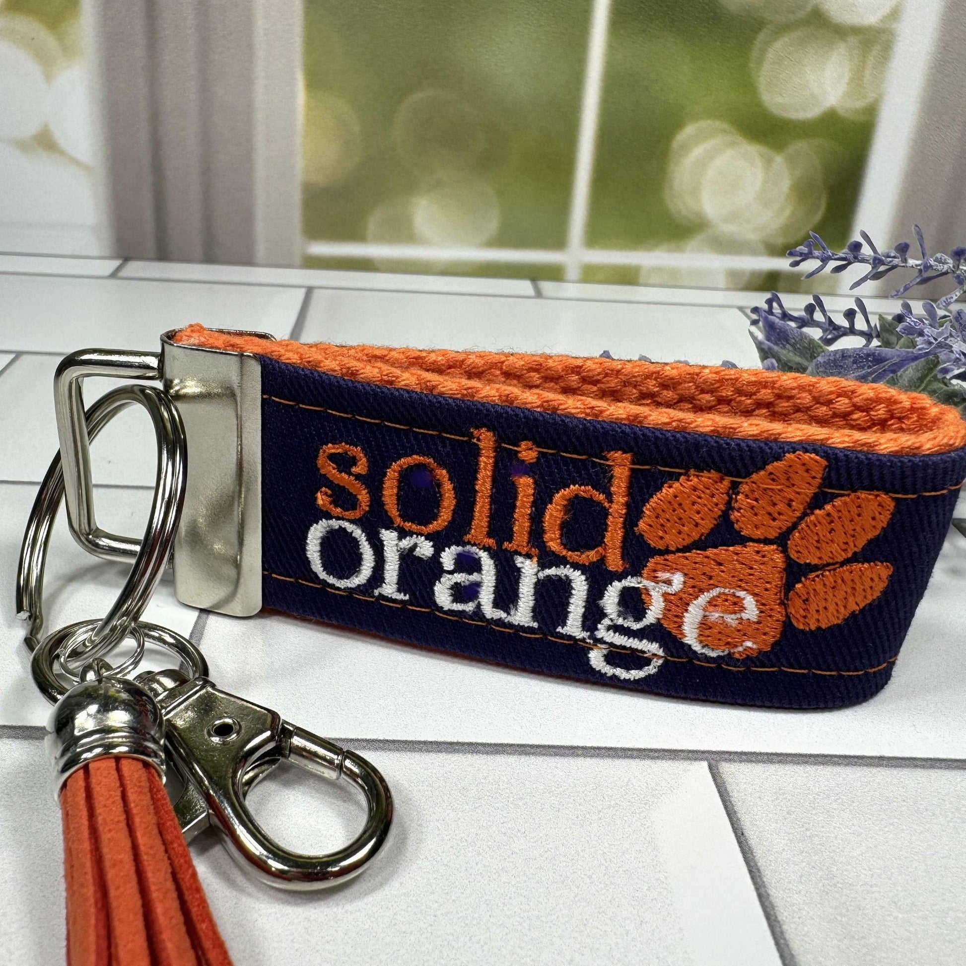 Clemson Keychain, Approved Crafter License Holder, Clemson Student, Clemson Tigers, Clemson Gifts, Clemson Graduate, Clemson Solid Orange