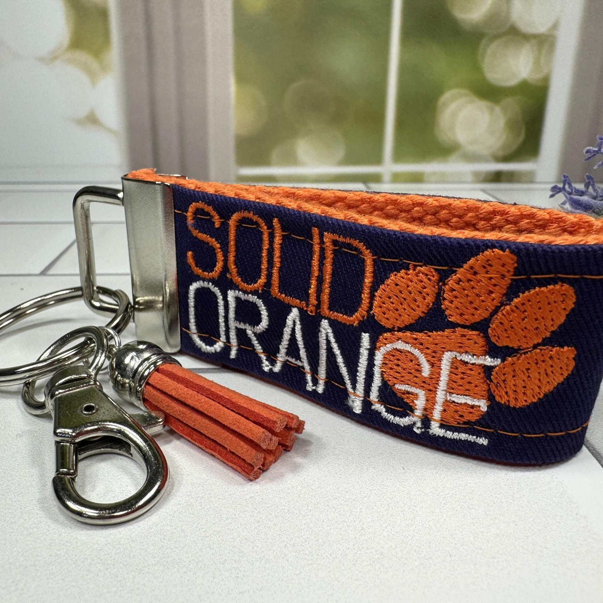 Clemson Keychain, Approved Crafter License Holder, Clemson Student, Clemson Tigers, Clemson Gifts, Clemson Graduate, Clemson Solid Orange