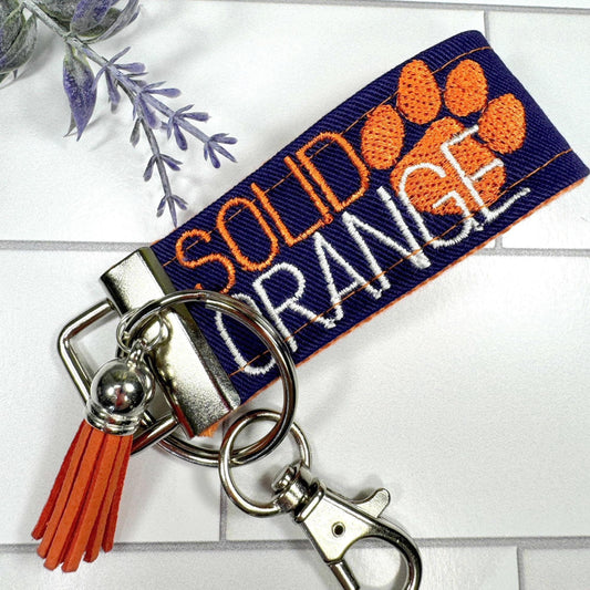 Clemson Keychain, Approved Crafter License Holder, Clemson Student, Clemson Tigers, Clemson Gifts, Clemson Graduate, Clemson Solid Orange