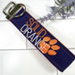 Clemson Keychain, Approved Crafter License Holder, Clemson Gifts, Clemson Student, Clemson University, Clemson Graduate, Clemson Tigers