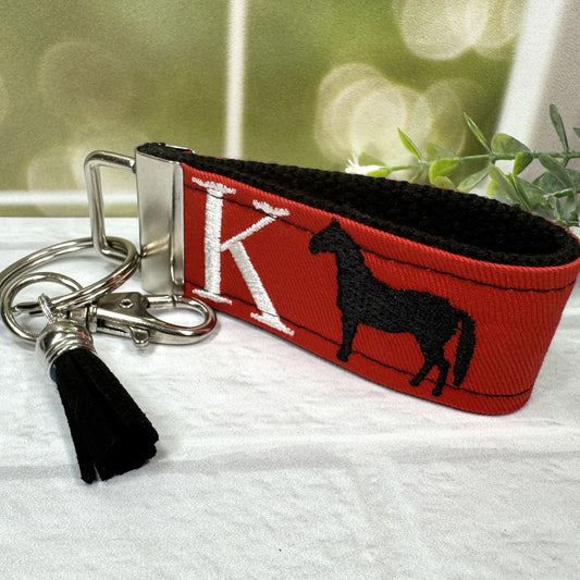 Horse Keychain, Horse Gifts, Future Equestrian, Black Horse, Equestrian Gifts, Horse Owner, Personalized Horse Gifts, Initial keychain
