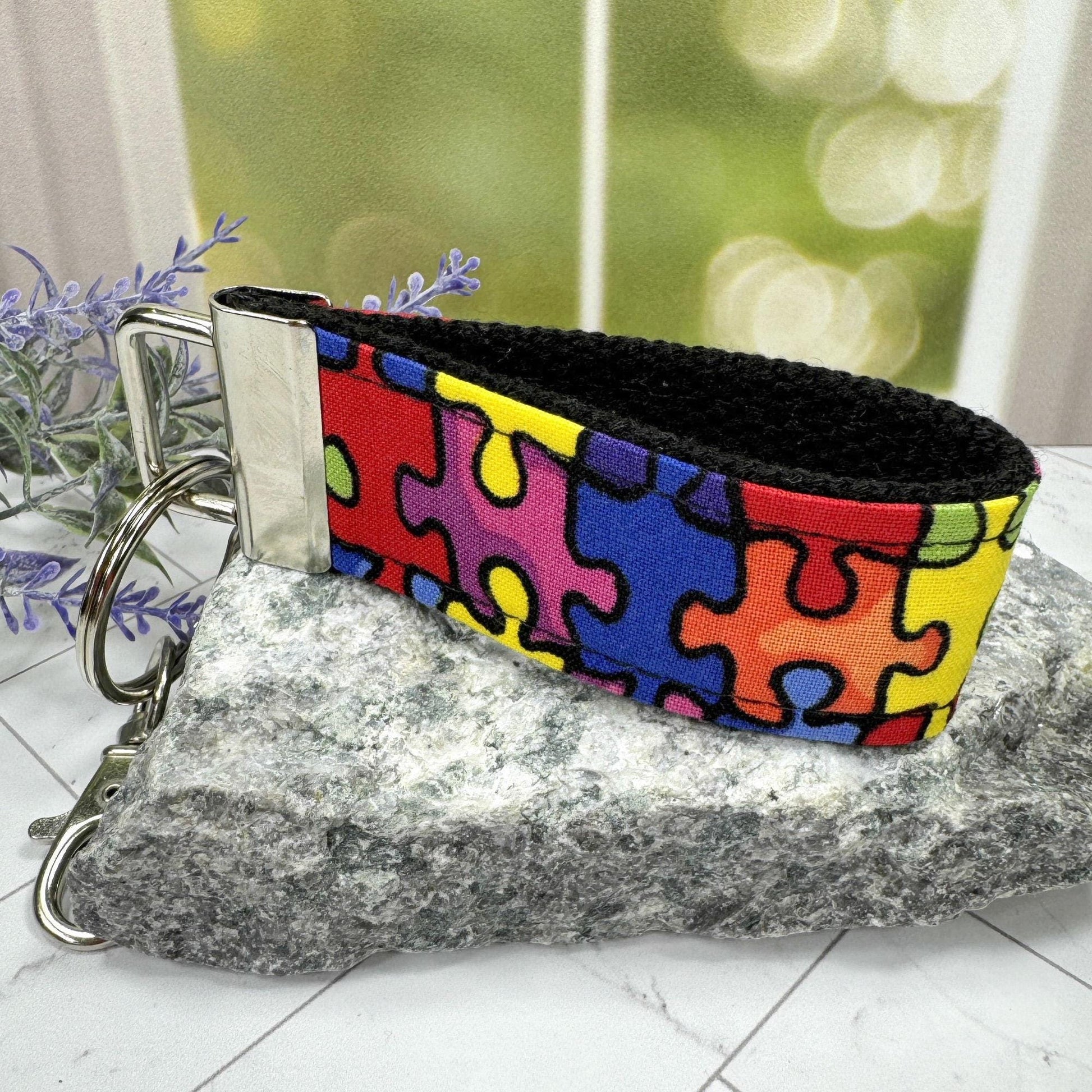 Handmade Autism Keychain, Autism Awareness, Autism Teacher Gift, Autism Puzzle Piece, Autism Mom, Autistic Pride, Autistic Adult Gift
