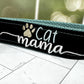 Cat Mama Keychain, Cat Paw, Vet Tech Gift, Cat Lover Gift Ideas, Embroidered Keychain, Adopt a Pet, Cat Sitter, Cat Adoption, Cat keychain
