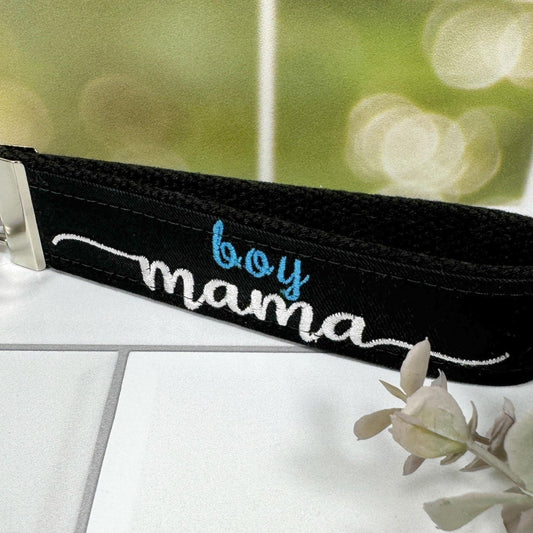 Mama Wristlet Keychain, Boy Mom, Keyfob Wristlet, Mama Bear, Boy Baby Shower, Expecting Mom Gift, Boy Mama, New Mom Gift Box, Mama Gifts