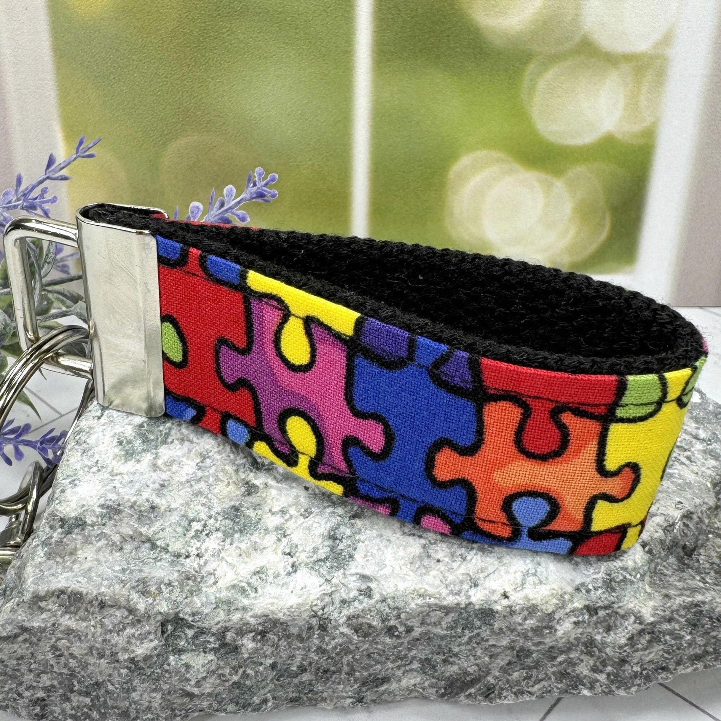 Handmade Autism Keychain, Autism Awareness, Autism Teacher Gift, Autism Puzzle Piece, Autism Mom, Autistic Pride, Autistic Adult Gift