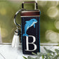 Dolphin Keychain, Dolphin Gifts, Preschool Teacher Gift, Backpack Keychain, Kids Keychain, Embroidered Keychain, Personalized keyring