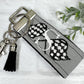 Handmade Racing Flag Keychain, Racing Checks, Racing Gifts, Racing Fans, Initial Keychain, Male Teacher Gifts, Checkered Flag, mens keychain
