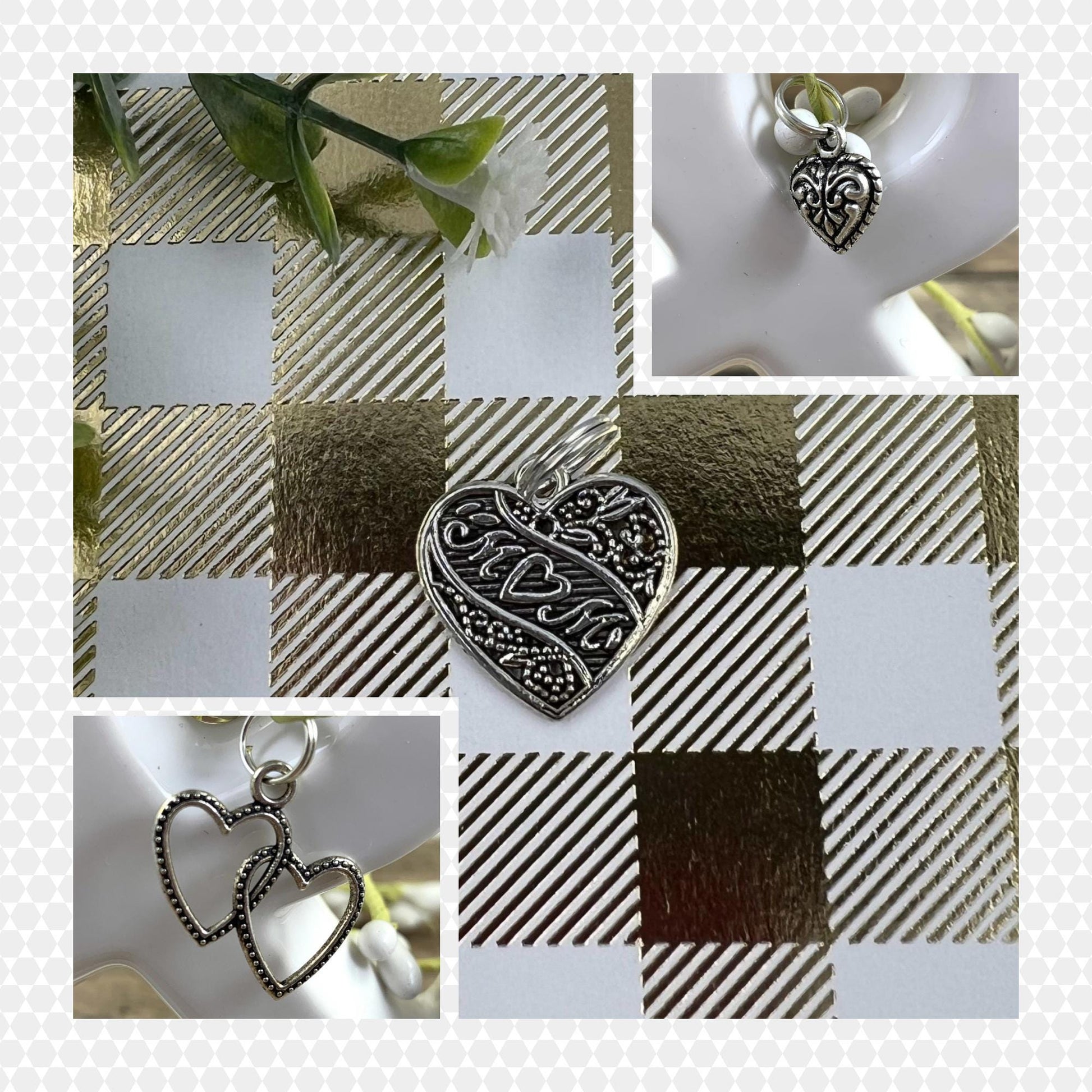 Handmade Hearts Keychain, Wrist Keychain, Key fob Wristlet, Keychain Wristlet, Cute Keychain Gift, Heart Gifts, Valentine's Day Gift For Her