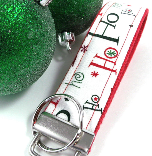 Handmade Christmas Keychain Wristlet, Christmas in July, Trending Now, Key Chains for Women, Teacher Gifts, Best Friend Gifts