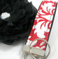 Fabric Key Fob Damask Pattern
