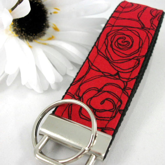 Handmade Floral Keychain, College Graduation Gift for her, I Miss You Gift, Mom Gift from Son