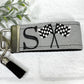 Handmade Racing Flag Keychain, Racing Checks, Racing Gifts, Racing Fans, Initial Keychain, Male Teacher Gifts, Checkered Flag, mens keychain