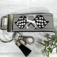 Handmade Racing Flag Keychain, Racing Checks, Racing Gifts, Racing Fans, Initial Keychain, Male Teacher Gifts, Checkered Flag, mens keychain