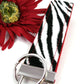 Black and White Zebra Print Wristlet Keychain, Cute Animal Print Keychain, Zebra Stripe Key Fob, Handmade Teacher Gift