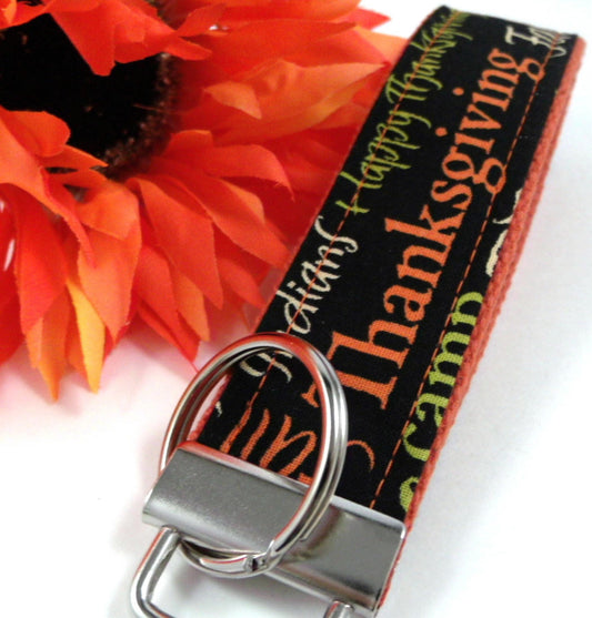 Wristlet Keychain Thanksgiving