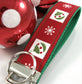 Handmade Christmas Keychain Wristlet, Christmas Ornaments, Christmas in July, Trending Now, Key Chains for Women, Teacher Gifts