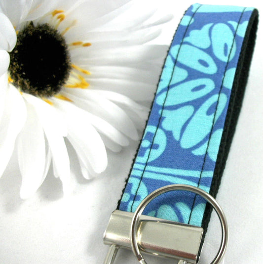 Amy Butler Key Fob SOUL BLOSSOMS Periwinkle