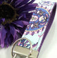 Amy Butler Key Fob Purple Floral Paisley