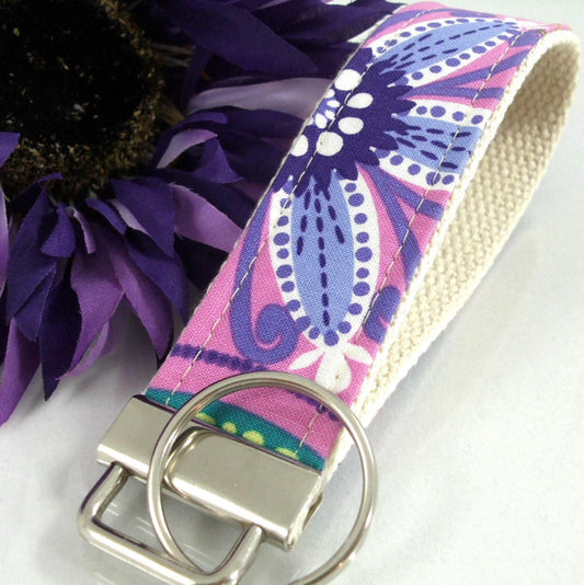 Purple Key Fob Carnival Bloom