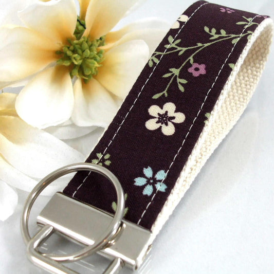 Handmade Floral Wristlet Keychain, Expecting Mom Gift, College Graduation Gift for Her, Nurse Graduation Gift
