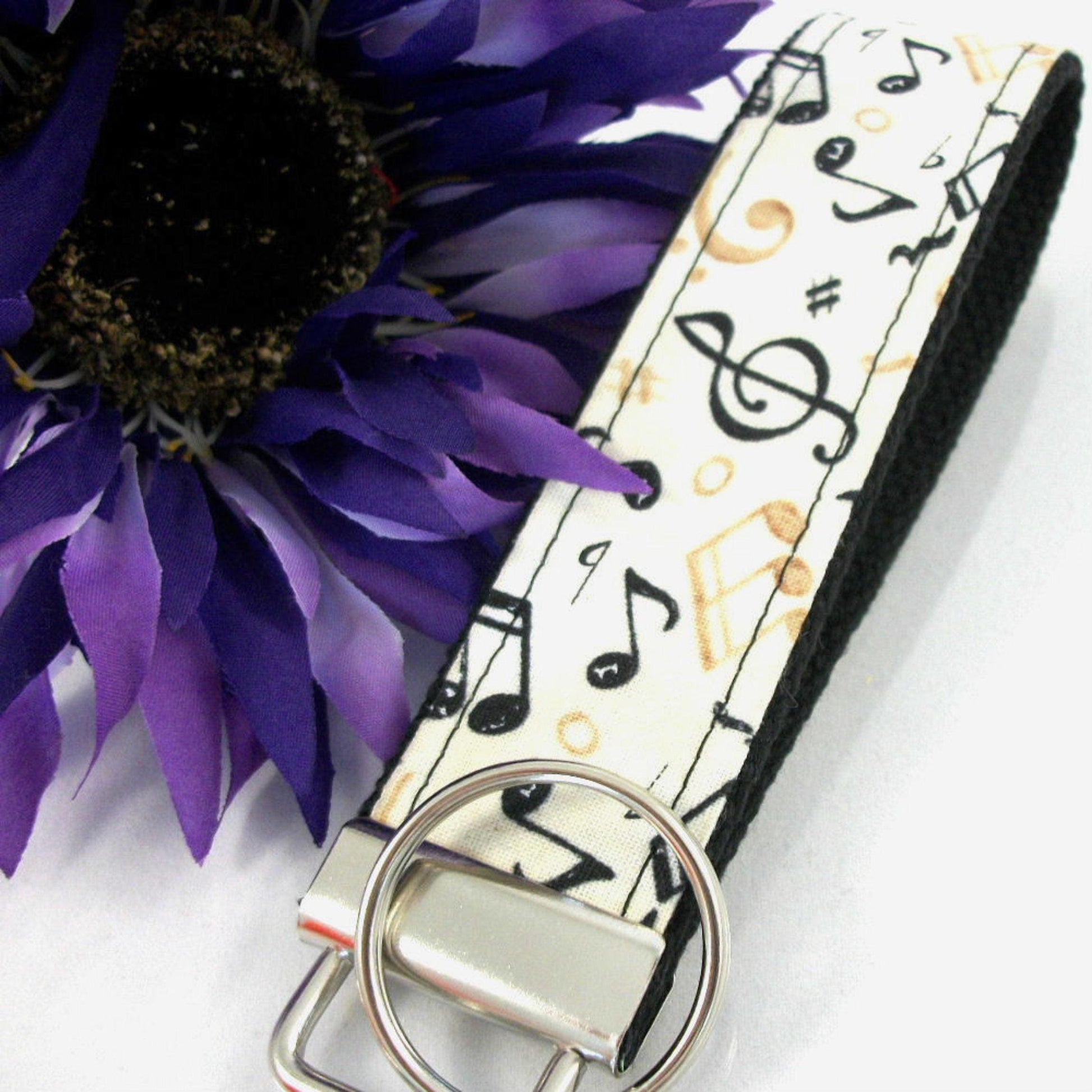 Music Wristlet Keychain, Popular Right Now, Piano Teacher Gift, Music Teacher, Music Gifts, Music Print, Teacher Appreciation Gift