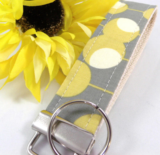 Amy Butler Martini Key Fob Gray Grey