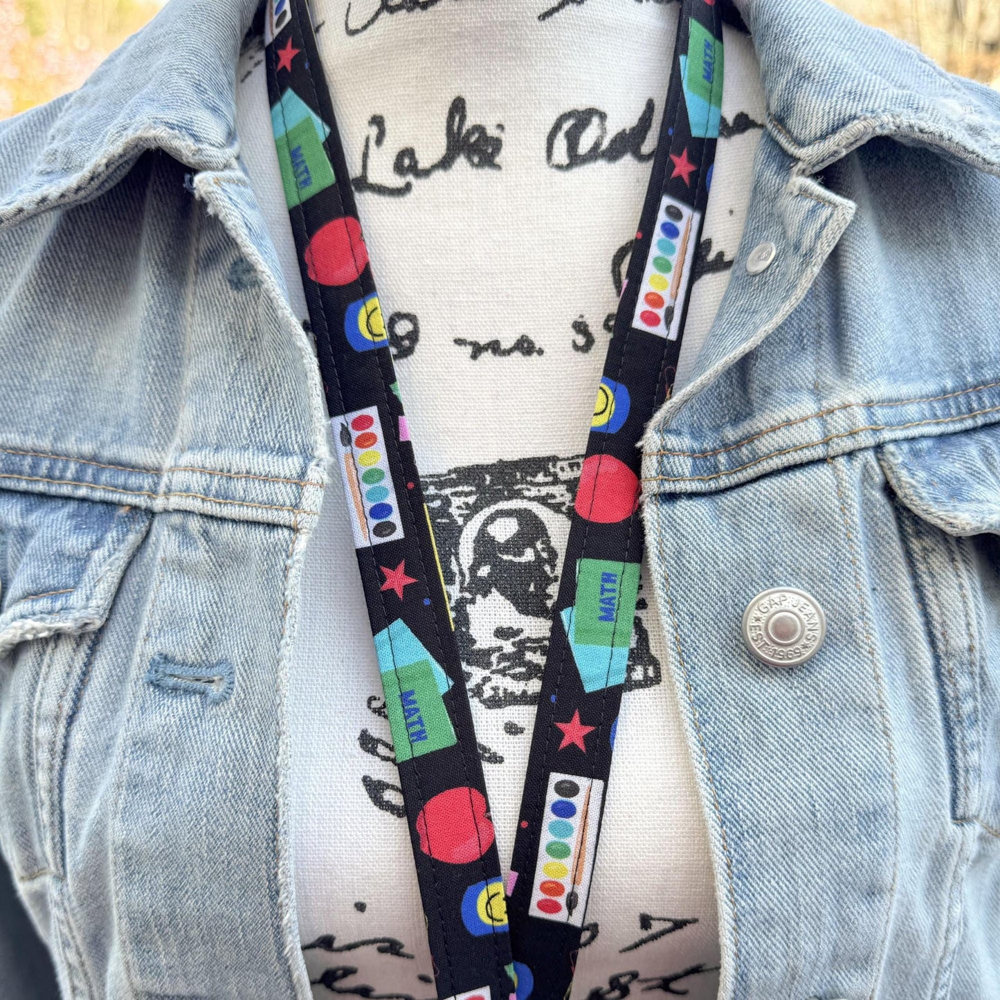 Teacher lanyard with id holder, Lanyard for Teacher, Elementary Teacher Gift, Preschool Teacher, Teacher Life, Math Teacher