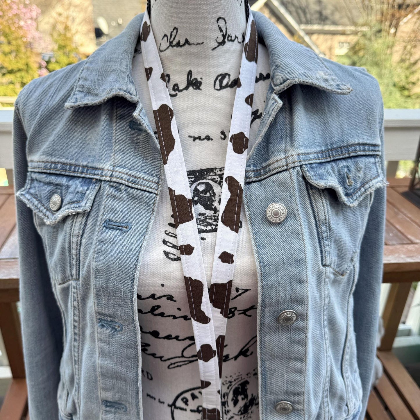 Cow Print Lanyard, Lanyard for work badge, cute lanyard, Lanyard for Teacher, Teacher Life, Gift for Coworker, Lanyard for Keys, Cow Gift