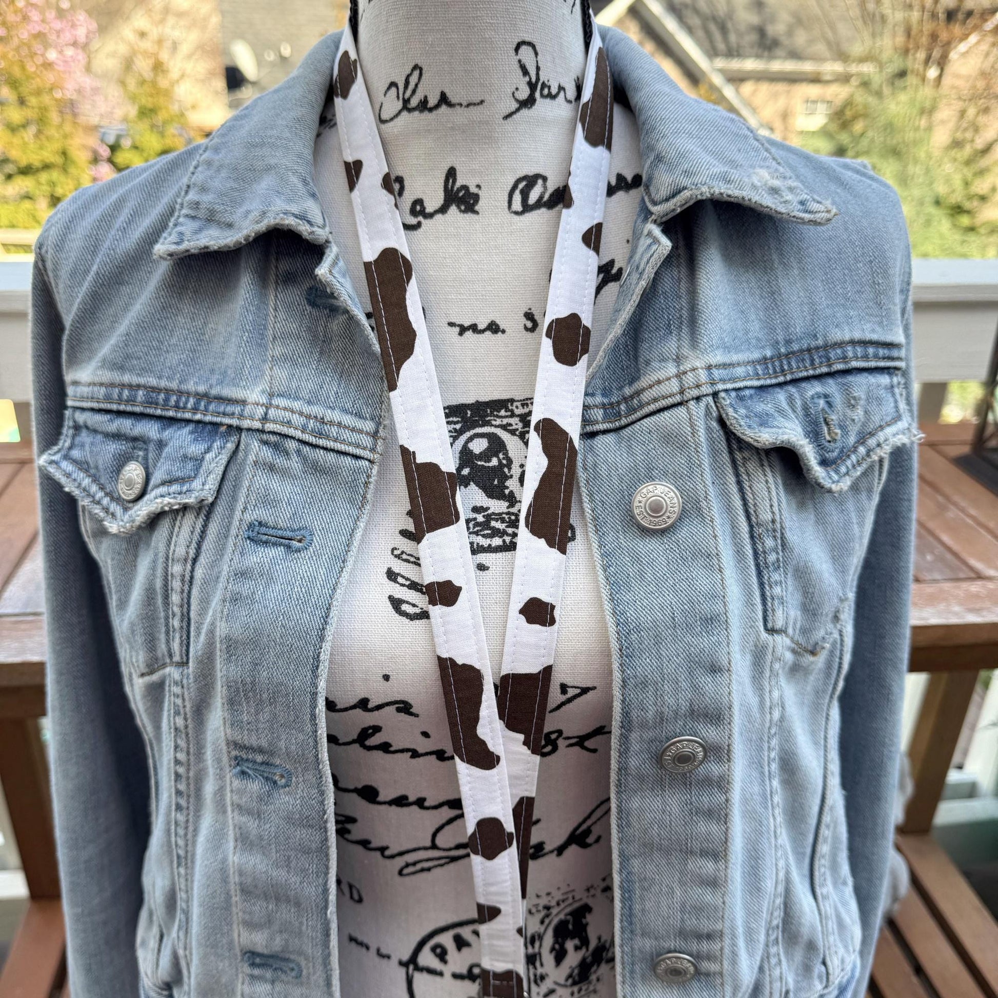 Cow Print Lanyard, Lanyard for work badge, cute lanyard, Lanyard for Teacher, Teacher Life, Gift for Coworker, Lanyard for Keys, Cow Gift