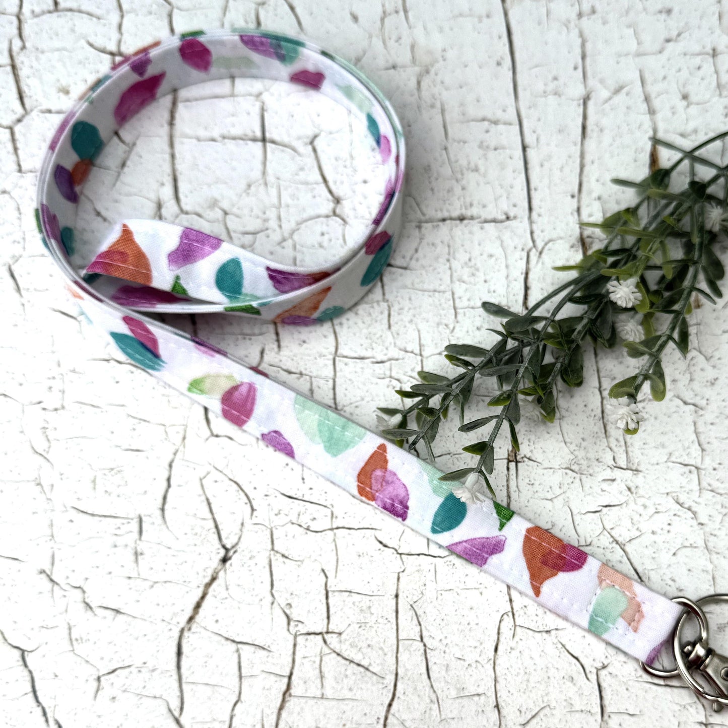 Teacher Lanyard, Work Lanyard, Watercolors, Cute Lanyard, Multicolor lanyard, Teacher Appreciation gifts, Teacher Life, Student Teacher Gift