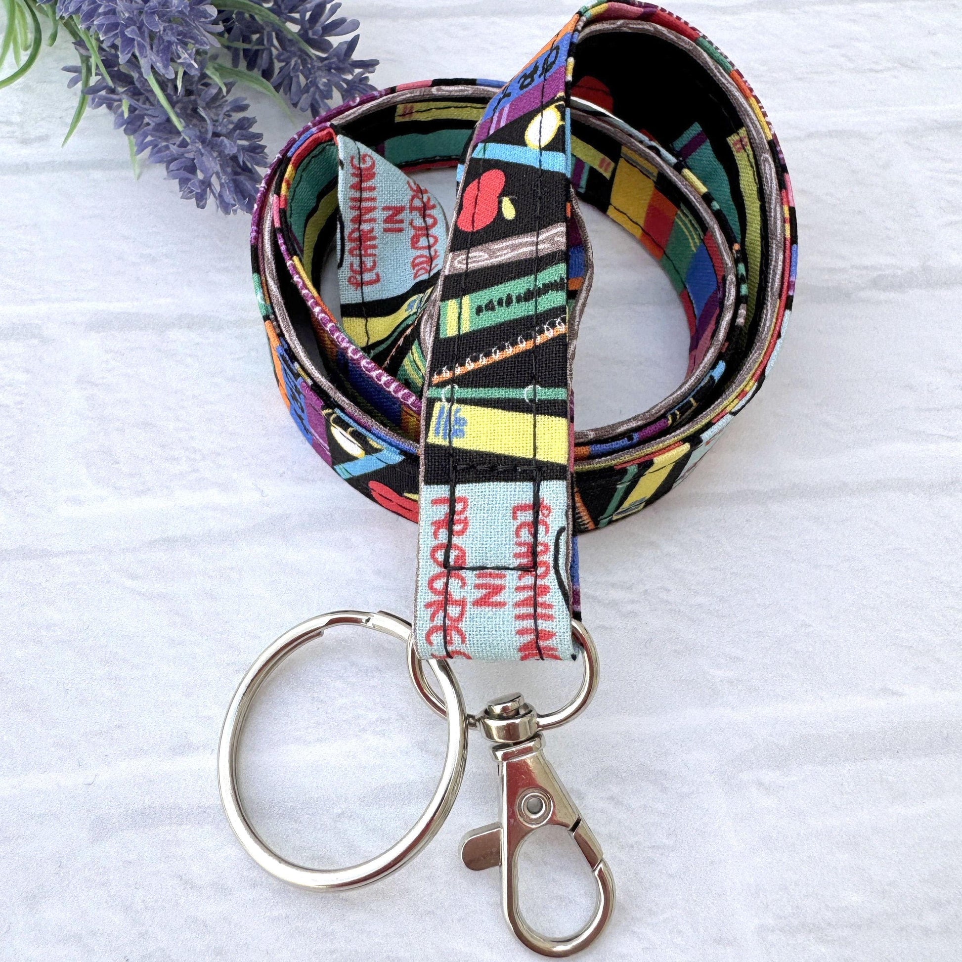 Teacher lanyard with id holder, Lanyard for Teacher, Elementary Teacher Gift, Preschool Teacher, Teacher Life, Librarian Gift, Teacher Aides