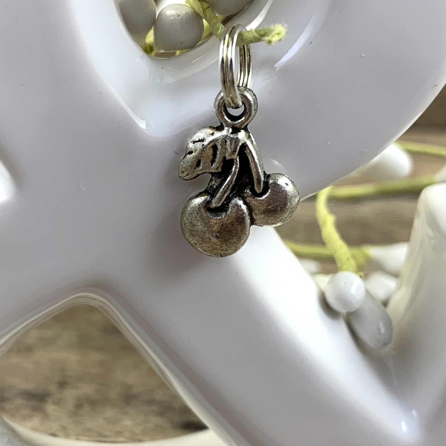 Cherries Fabric Lanyard, Lanyard for work badge, cute lanyard, Lanyard for Teacher, Teacher Life, Gift for Coworker, Lanyard for Keys