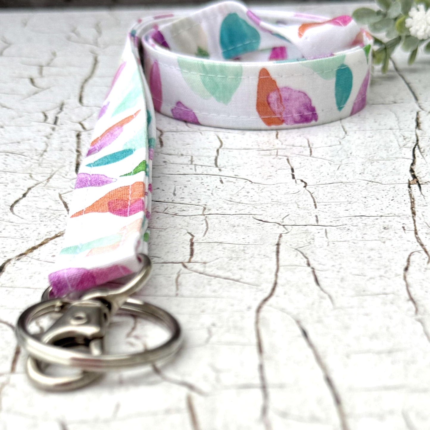 Teacher Lanyard, Work Lanyard, Watercolors, Cute Lanyard, Multicolor lanyard, Teacher Appreciation gifts, Teacher Life, Student Teacher Gift