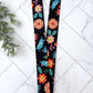 Black Floral Lanyard for Work Badge, Work Lanyard, Lanyard for Teacher, Cute Lanyard, Gift For Coworker, Lanyard for Women, Black Lanyard