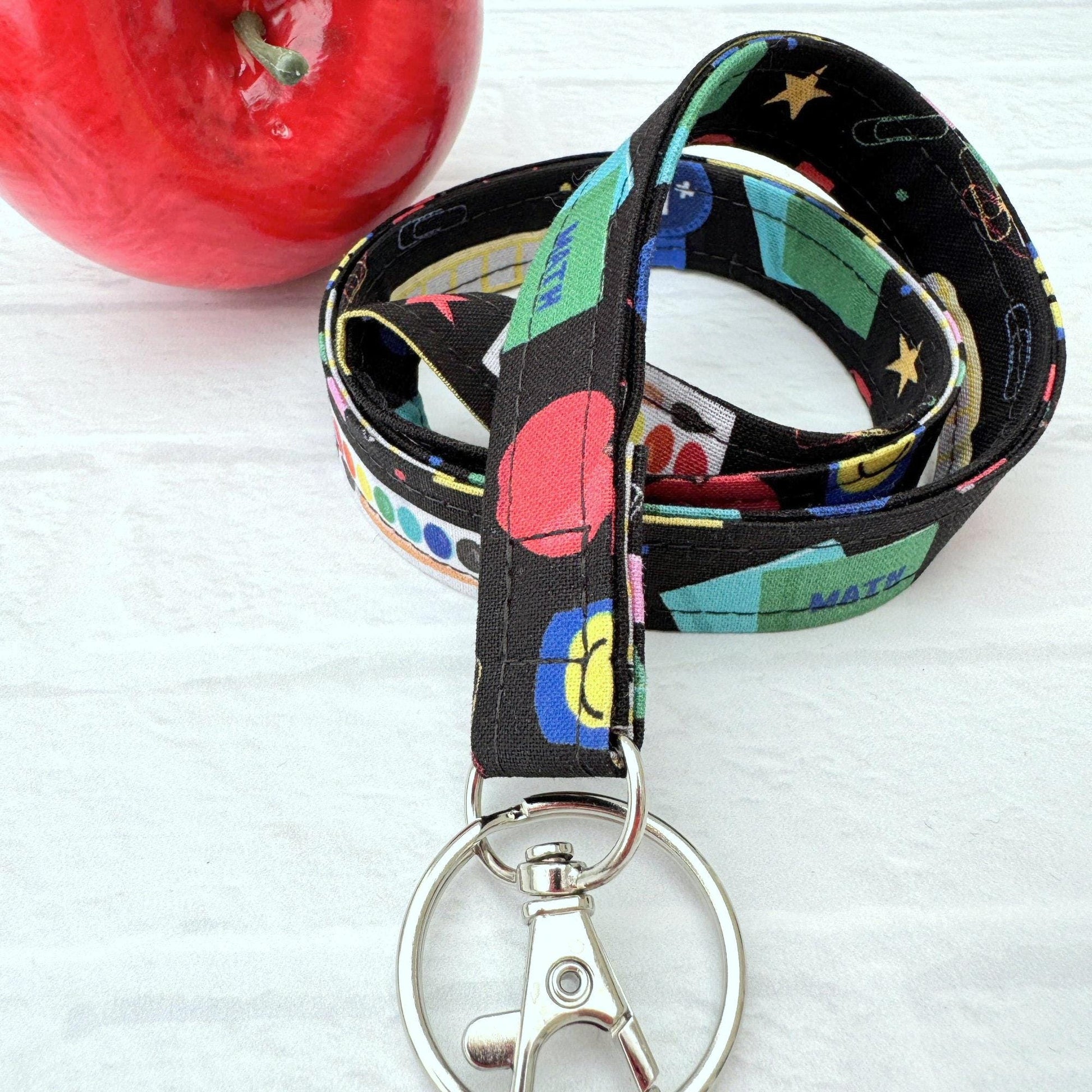 Teacher lanyard with id holder, Lanyard for Teacher, Elementary Teacher Gift, Preschool Teacher, Teacher Life, Math Teacher