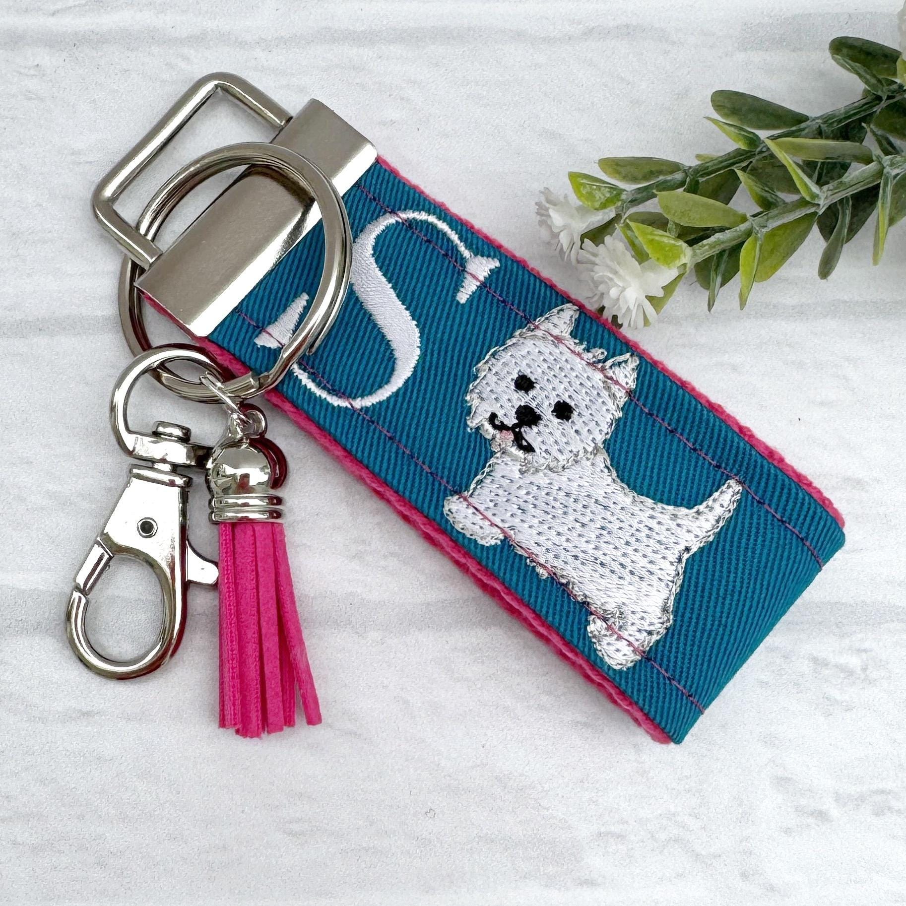 Handmade Westie Keychain, Westie Mom, Westie Gifts, Pet Keychain, Westie Mama, Dog Mama, Luggage Tag, Westie Dog, West Highland Terrier