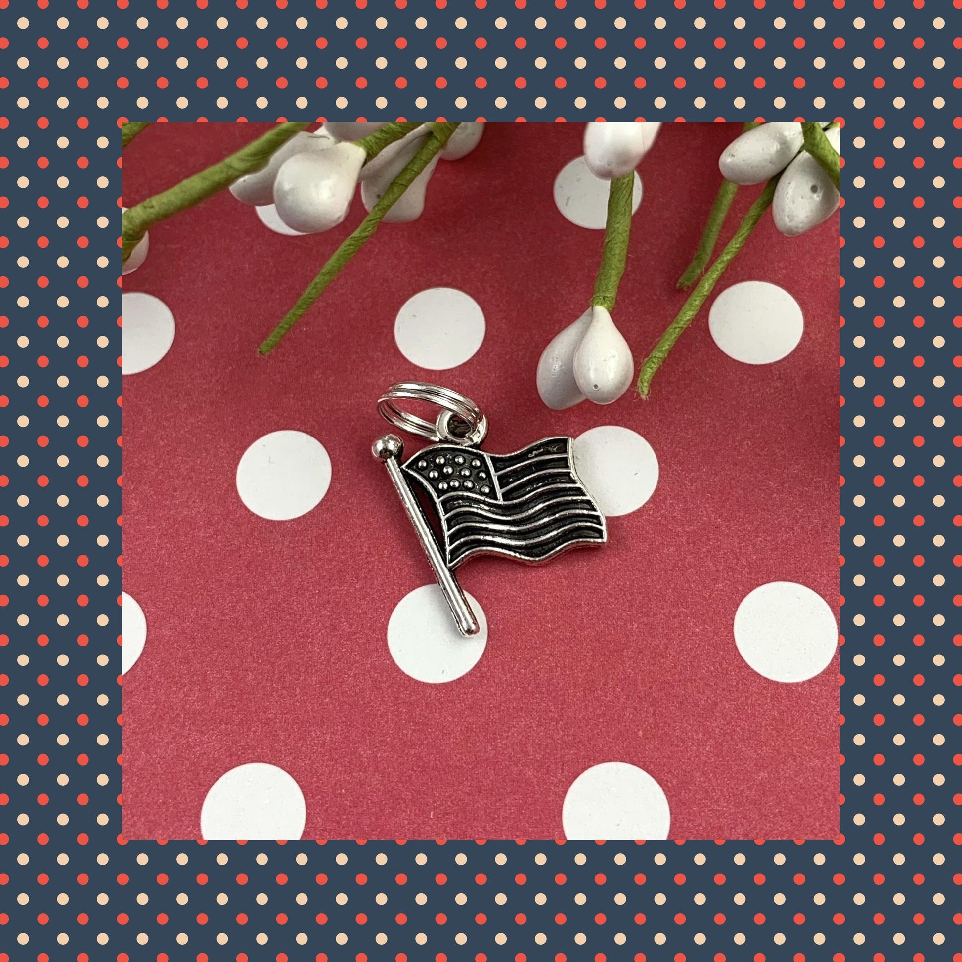 Patriotic Wristlet Keychain, Wrist Keychain for Her, Key fob Wristlet, Keychain Wristlet, Bracelet Keychain, Popular Right Now