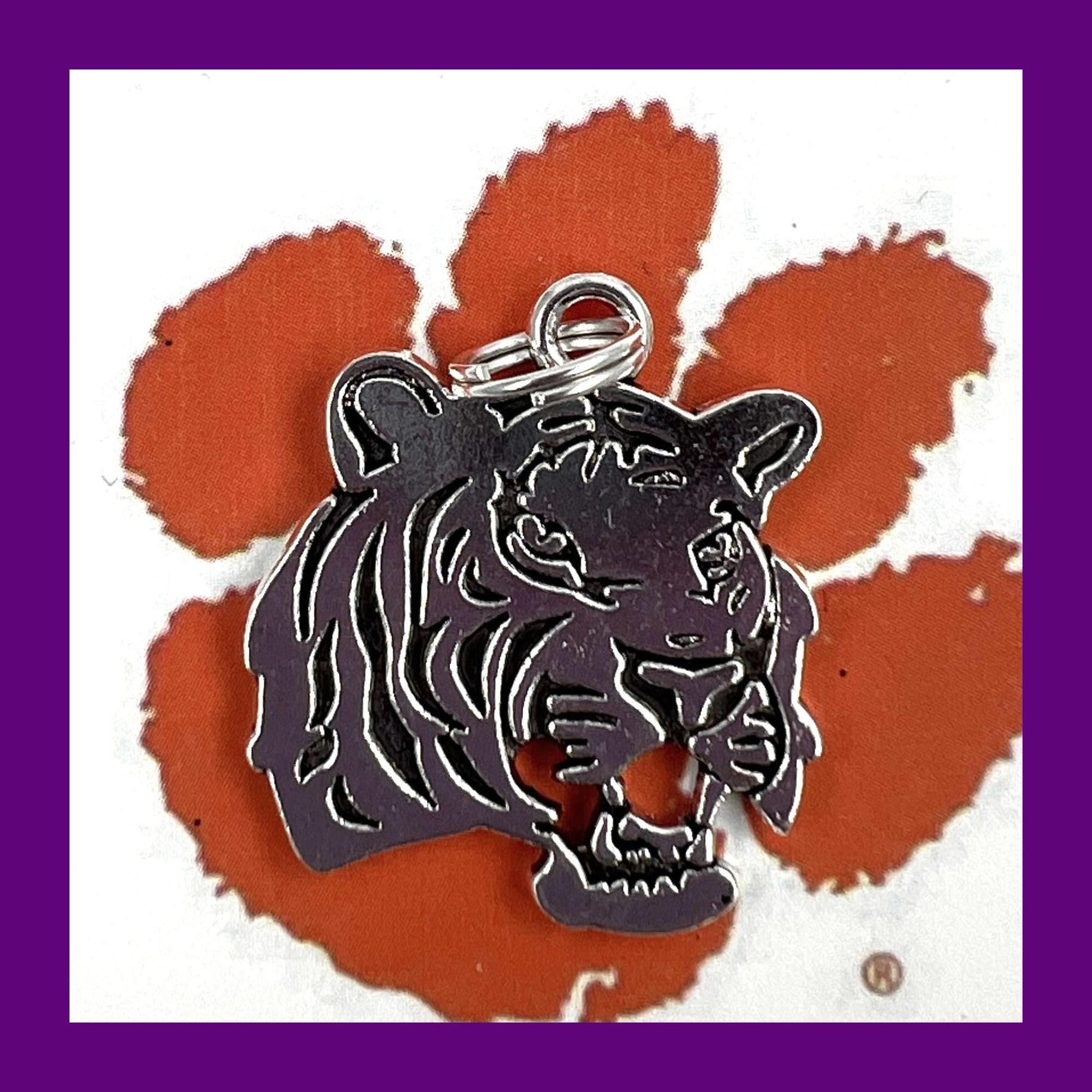 Clemson Wristlet Keychain, Approved Crafter License Holder, College Student Gift, Popular Right Now, Personalized Gift, Clemson Tigers