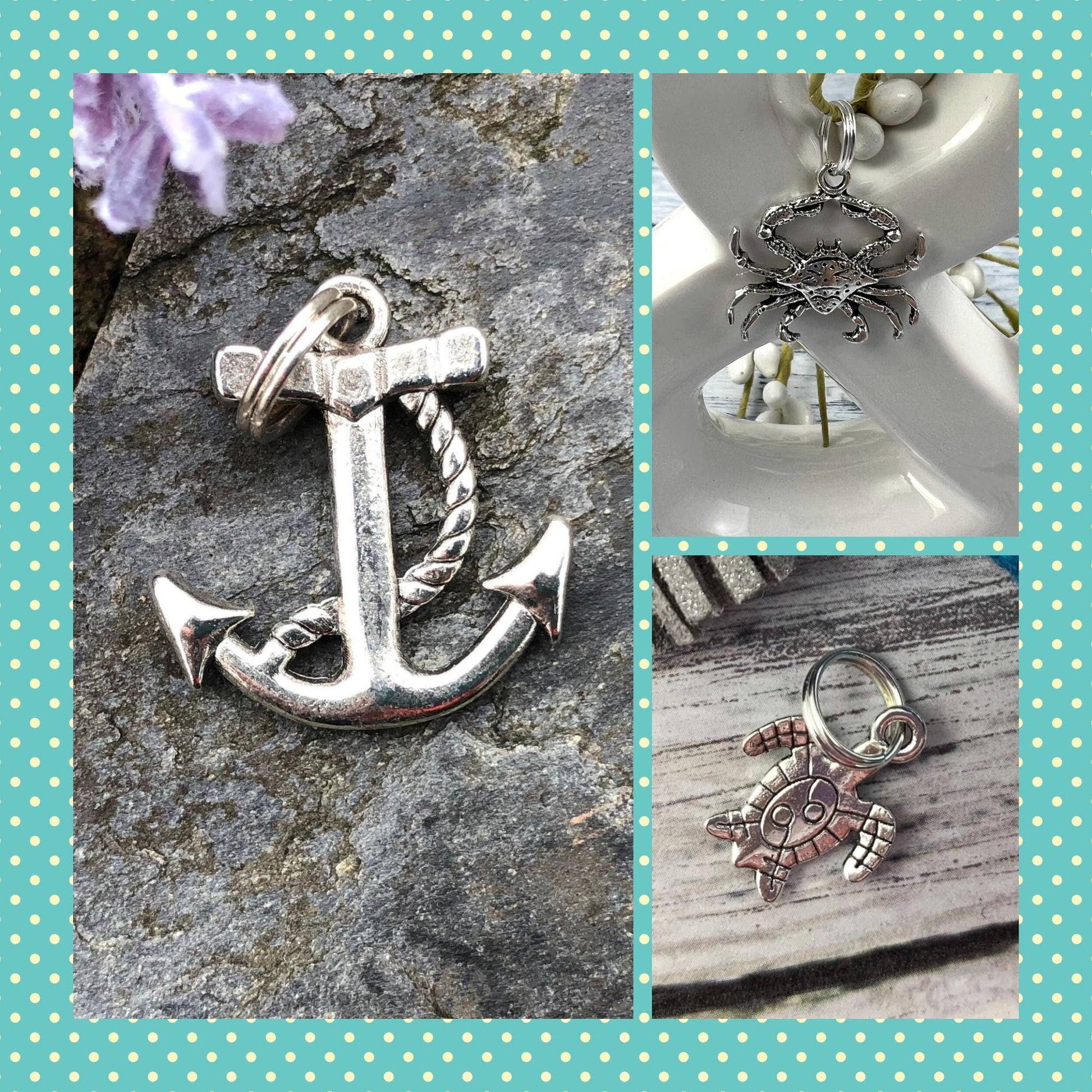 Red Anchor Keychain