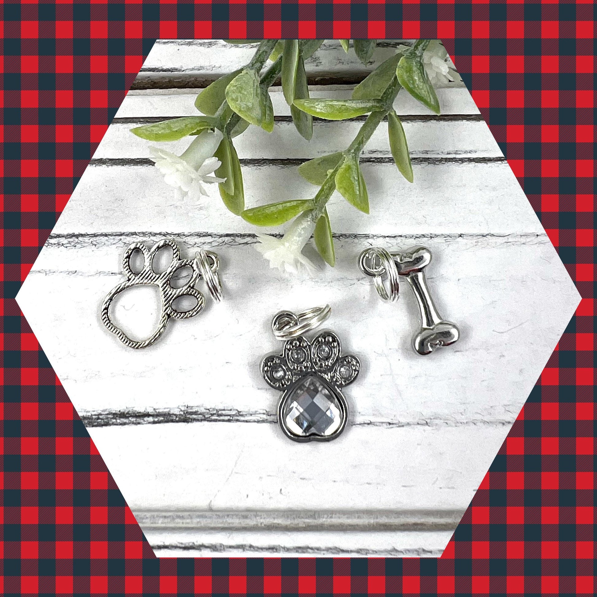 Mini Keyfob FOB Keychain for Women Ideal as a Purse Keychain or Backpack Keychain, Paws