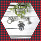 Mini Keyfob FOB Keychain for Women Ideal as a Purse Keychain or Backpack Keychain, Paws