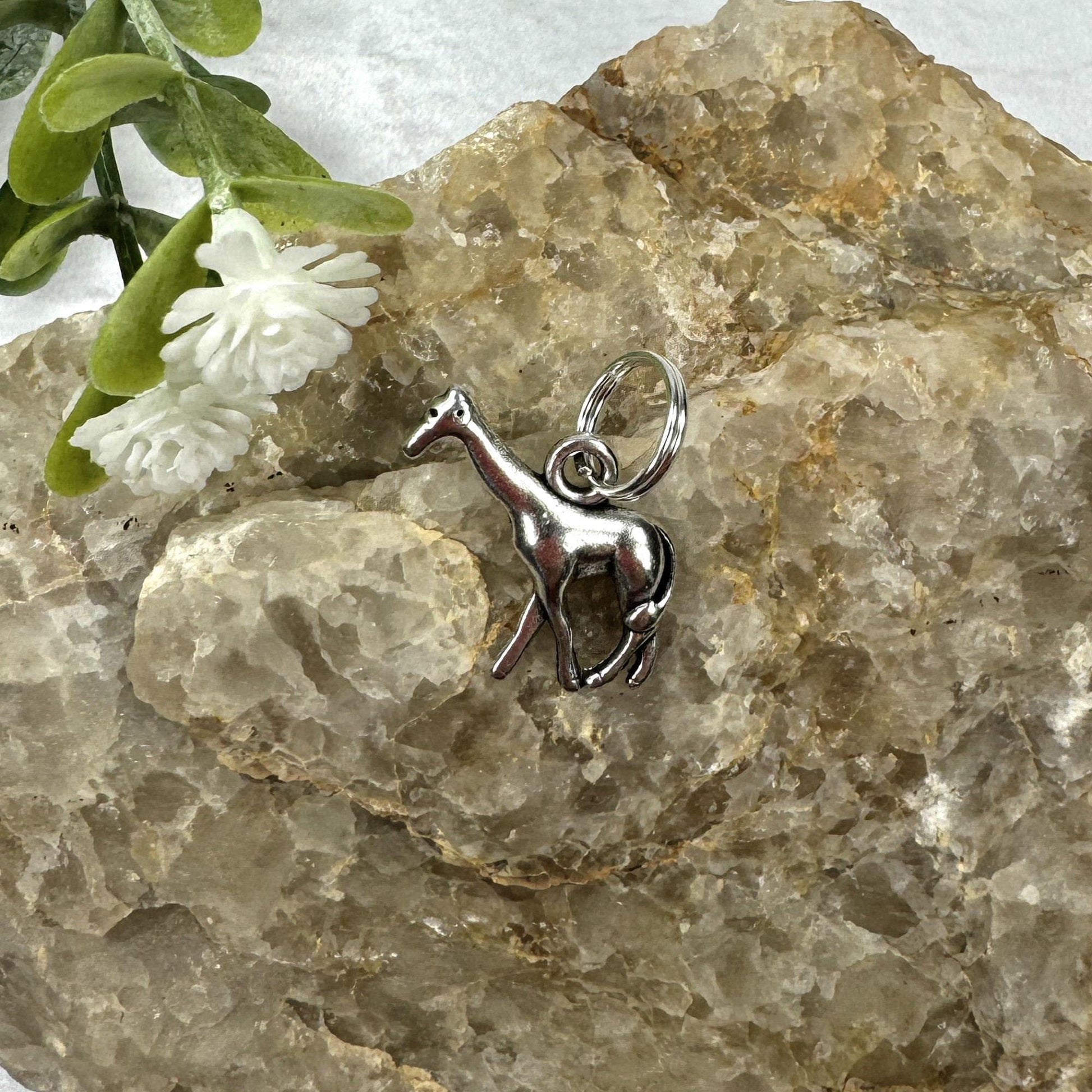 Giraffe Keychain Lime