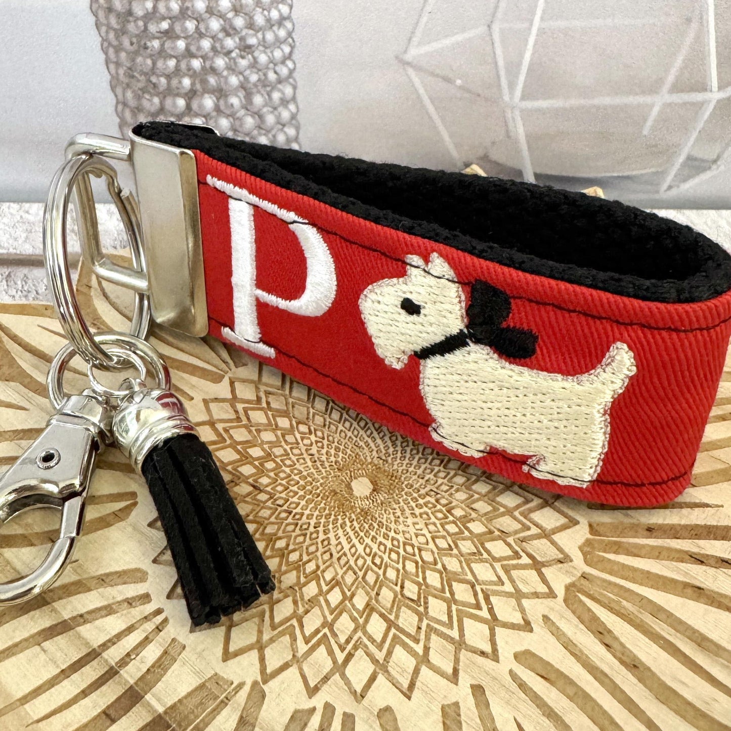 Wheaten Terrier Keychain, Wheaten Terriers, Wheaten Terrier Gifts, Wheaten Terrier Gifts, Life is Better with a Dog, Initial Keychain