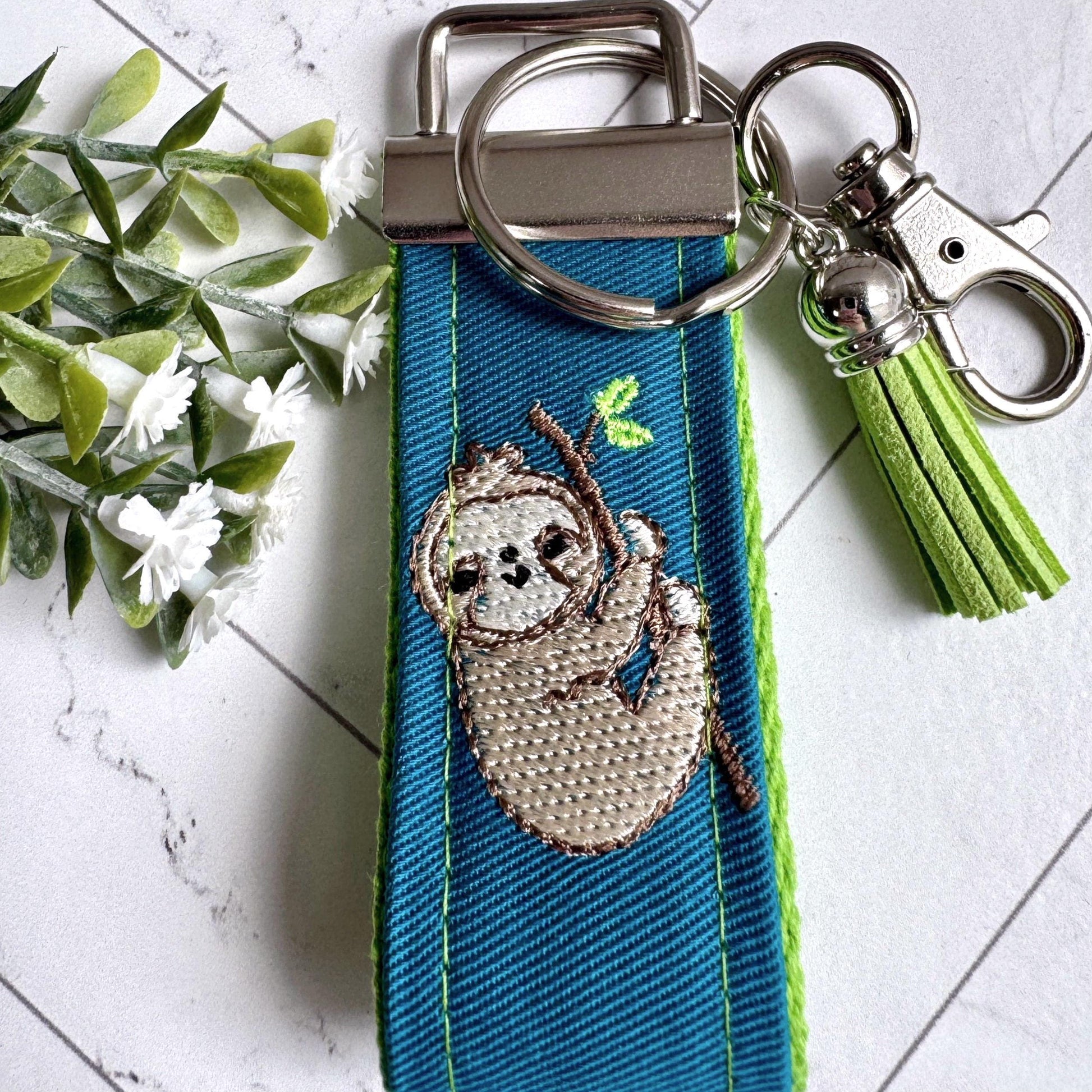 Handmade Sloth Keychain, Sloth Gifts, Sloth Gift, Popular Right Now, Personalized Gift, Sloth, Personalized Keychain, Luggage Tag