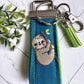 Handmade Sloth Keychain, Sloth Gifts, Sloth Gift, Popular Right Now, Personalized Gift, Sloth, Personalized Keychain, Luggage Tag