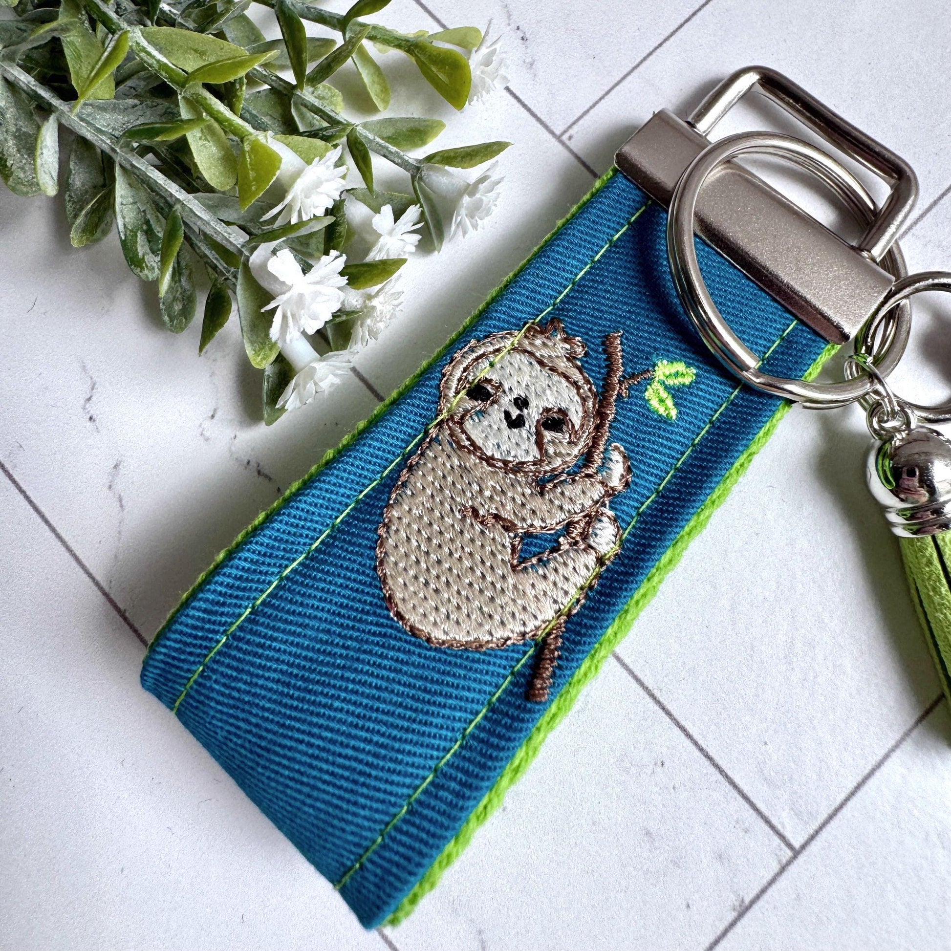 Handmade Sloth Keychain, Sloth Gifts, Sloth Gift, Popular Right Now, Personalized Gift, Sloth, Personalized Keychain, Luggage Tag