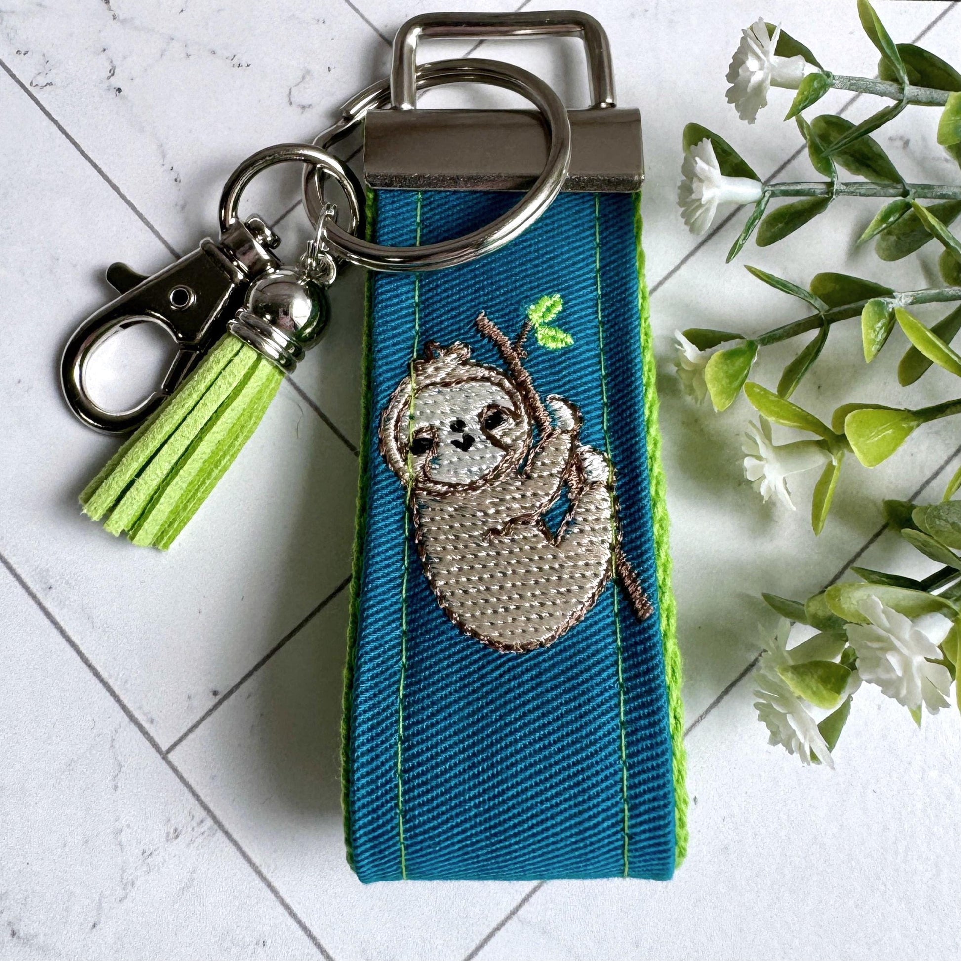 Handmade Sloth Keychain, Sloth Gifts, Sloth Gift, Popular Right Now, Personalized Gift, Sloth, Personalized Keychain, Luggage Tag