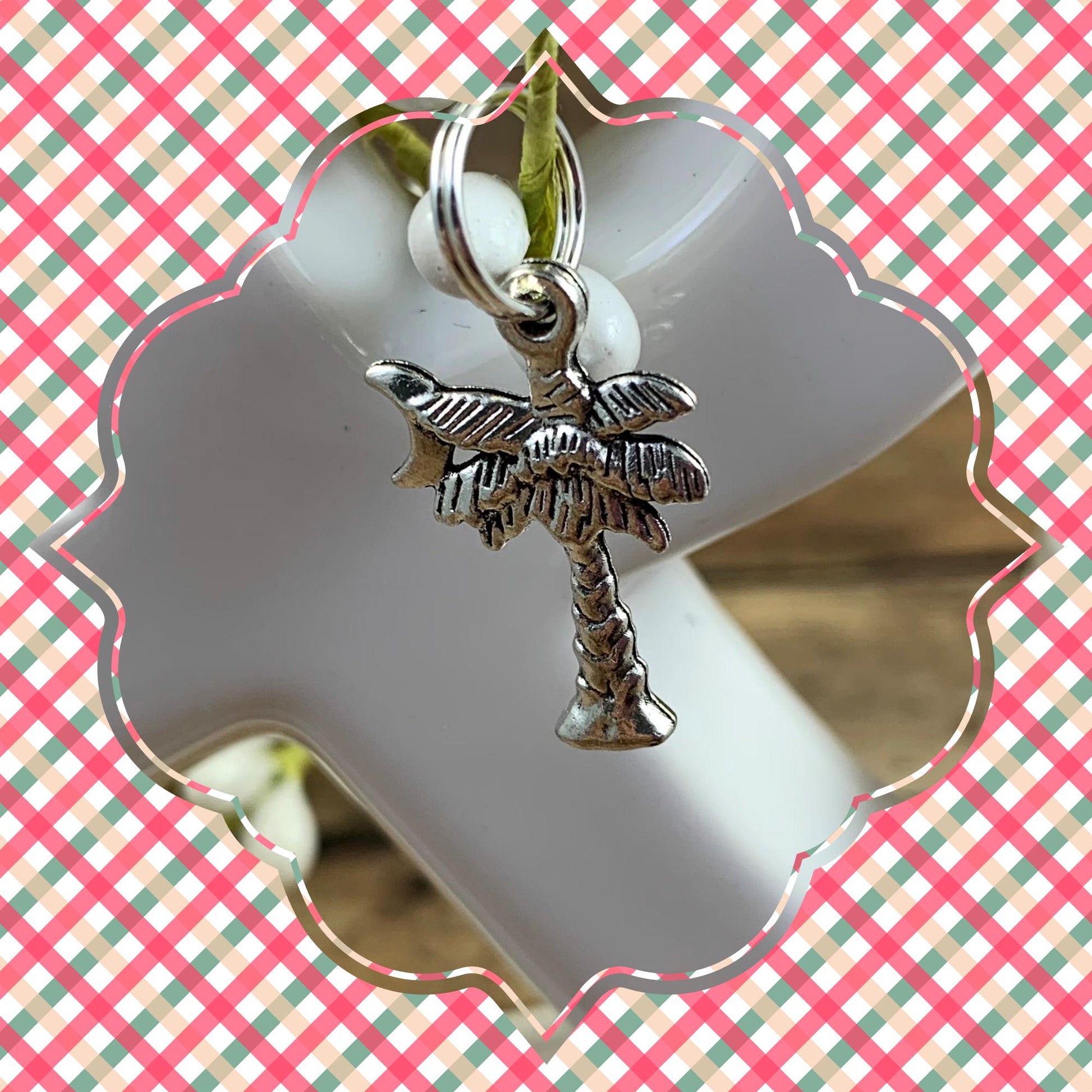 Carolina Girl Keychain Grosgrain Ribbon